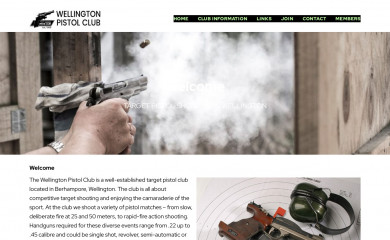 pistolwellington.org.nz screenshot