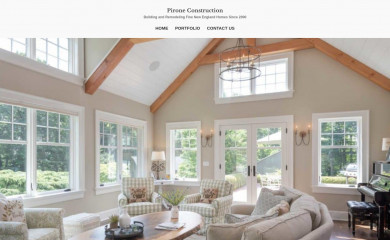 pironeconstruction.com screenshot