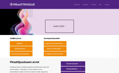 piraattipuolue.fi screenshot