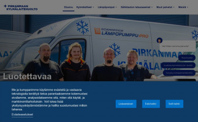 pirkanmaankylmalaitehuolto.fi screenshot
