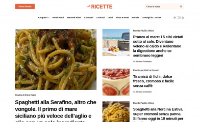piuricette.it screenshot