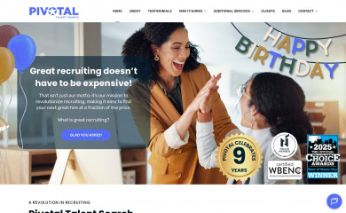 pivotaltalentsearch.com screenshot