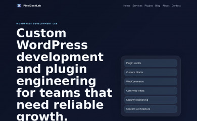 http://pixelgeeklab.com/ screenshot