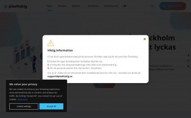https://pixeltokig.se screenshot