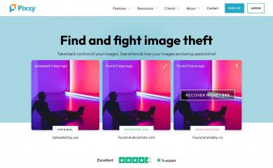 http://pixsy.com screenshot