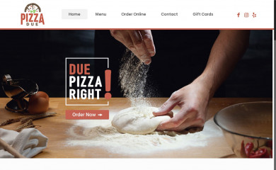 pizza-due.com screenshot