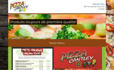 pizzacantley.com screenshot