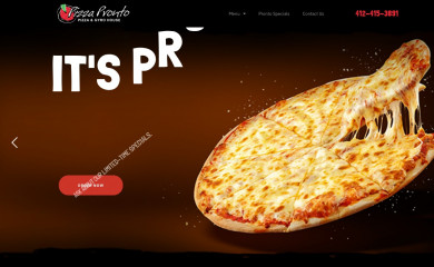 pizzaprontopgh.com screenshot