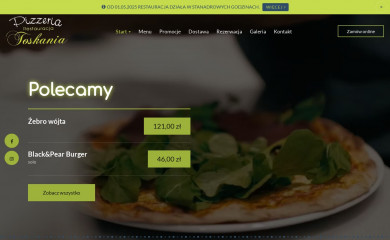 pizzeriatoskania.pl screenshot