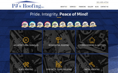 pjsroofing.com screenshot