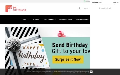 pkgiftshop.com screenshot