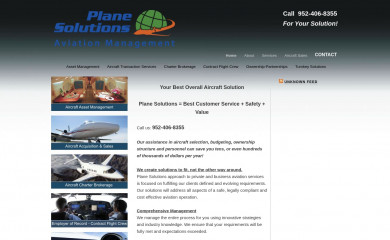 planesolutionsllc.com screenshot