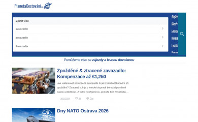 planetacestovani.cz screenshot