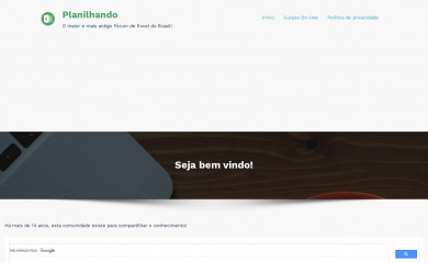 planilhando.com.br screenshot