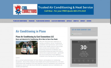 plano-airconditioning.net screenshot