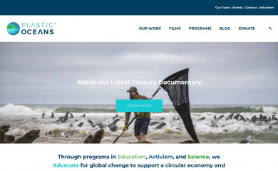 plasticoceans.org screenshot