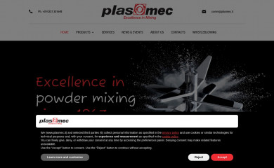 plasmec.it screenshot