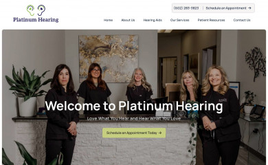 platinumhearingaz.com screenshot