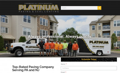 platinumpavingpa.com screenshot