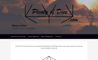 plentyofdice.com screenshot
