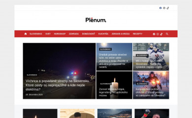 plenum.sk screenshot