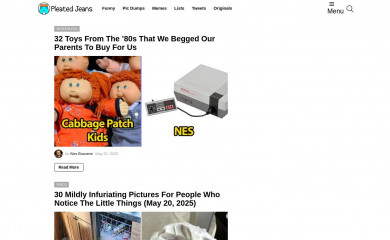 pleated-jeans.com screenshot