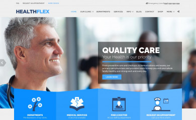 http://plethorathemes.com/healthflex/ screenshot