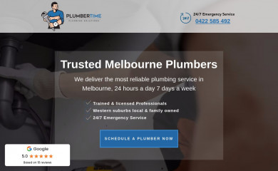 plumbertime.net.au screenshot