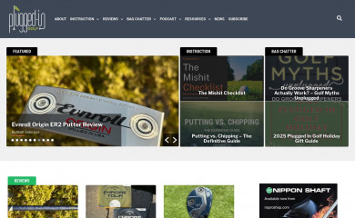 pluggedingolf.com screenshot