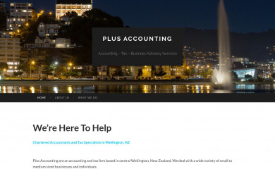 plusaccounting.co.nz screenshot