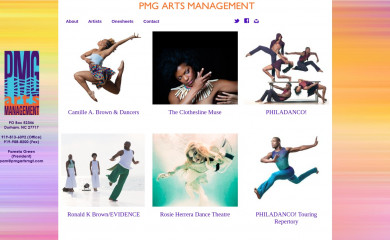 pmgartsmgt.com screenshot