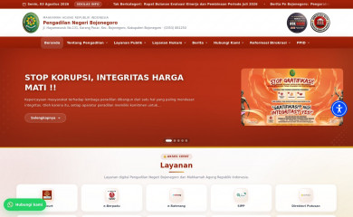 pn-bojonegoro.go.id screenshot