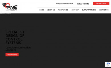 pnecontrols.co.uk screenshot