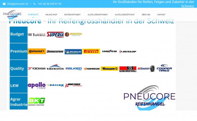 pneucore.ch screenshot