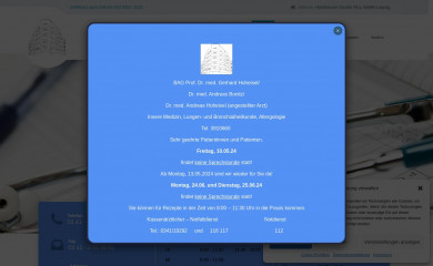 http://pneumologiepraxis-leipzig.de screenshot