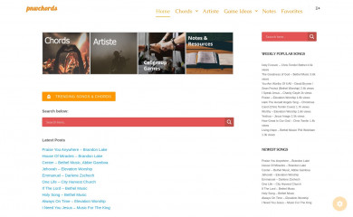 pnwchords.com screenshot