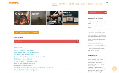 pnwchords.com screenshot