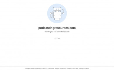 podcastingresources.com screenshot