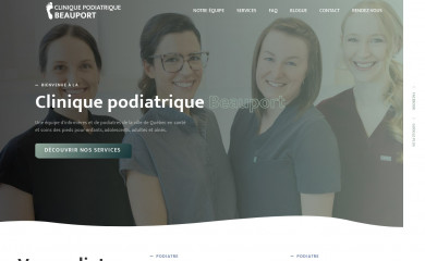 podiatrebeauport.com screenshot
