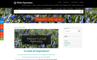 poeticexpressions.co.uk screenshot