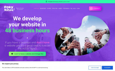pokysites.com.br screenshot