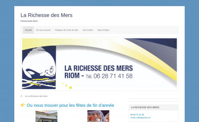 poissonnerie-la-richesse-des-mers.fr screenshot