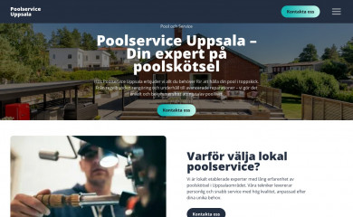 poolserviceuppsala.se screenshot