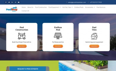 poolshopdubai.com screenshot