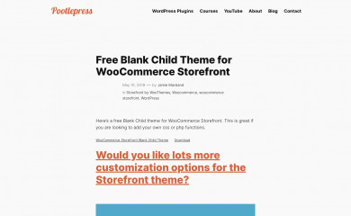 Storefront Blank Child Theme screenshot