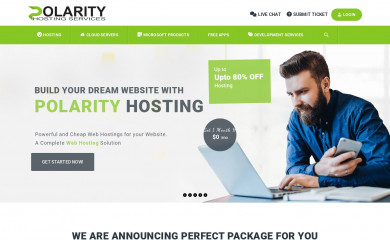 polarityhosting.com screenshot