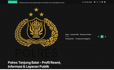 polrestanjungbalai.id screenshot