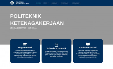 polteknaker.ac.id screenshot