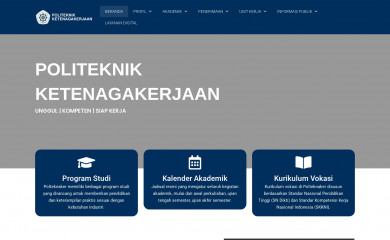 polteknaker.ac.id screenshot
