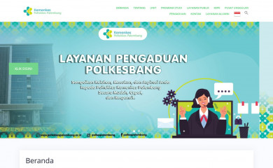 poltekkespalembang.ac.id screenshot